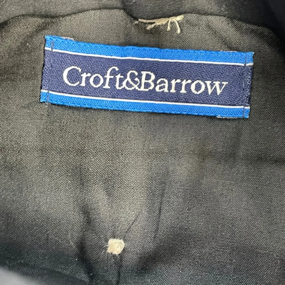 NWT Croft & Barrow Oyster Pleated Easy Care Khaki Pants Mens 32x32